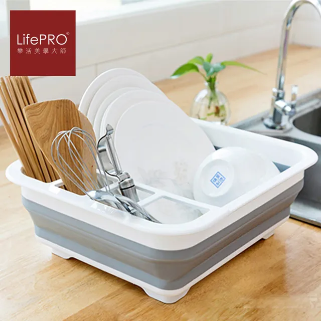 多功能可折疊水盆瀝水籃【露營狼】【露營生活好物網】 歷史價格詳細信息