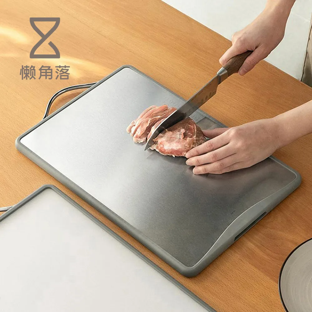 【304不鏽鋼 抗菌砧板 中款】不鏽鋼砧板 切菜板 廚具 防鏽抗菌 防滑設計 容易清洗 不傷刀刃 HNK961 歷史價格詳細信息