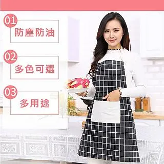 棉麻圍裙三件套家用女士廚房做飯帽咖啡奶茶店飯廳頭巾可定製LOGO 歷史價格詳細信息