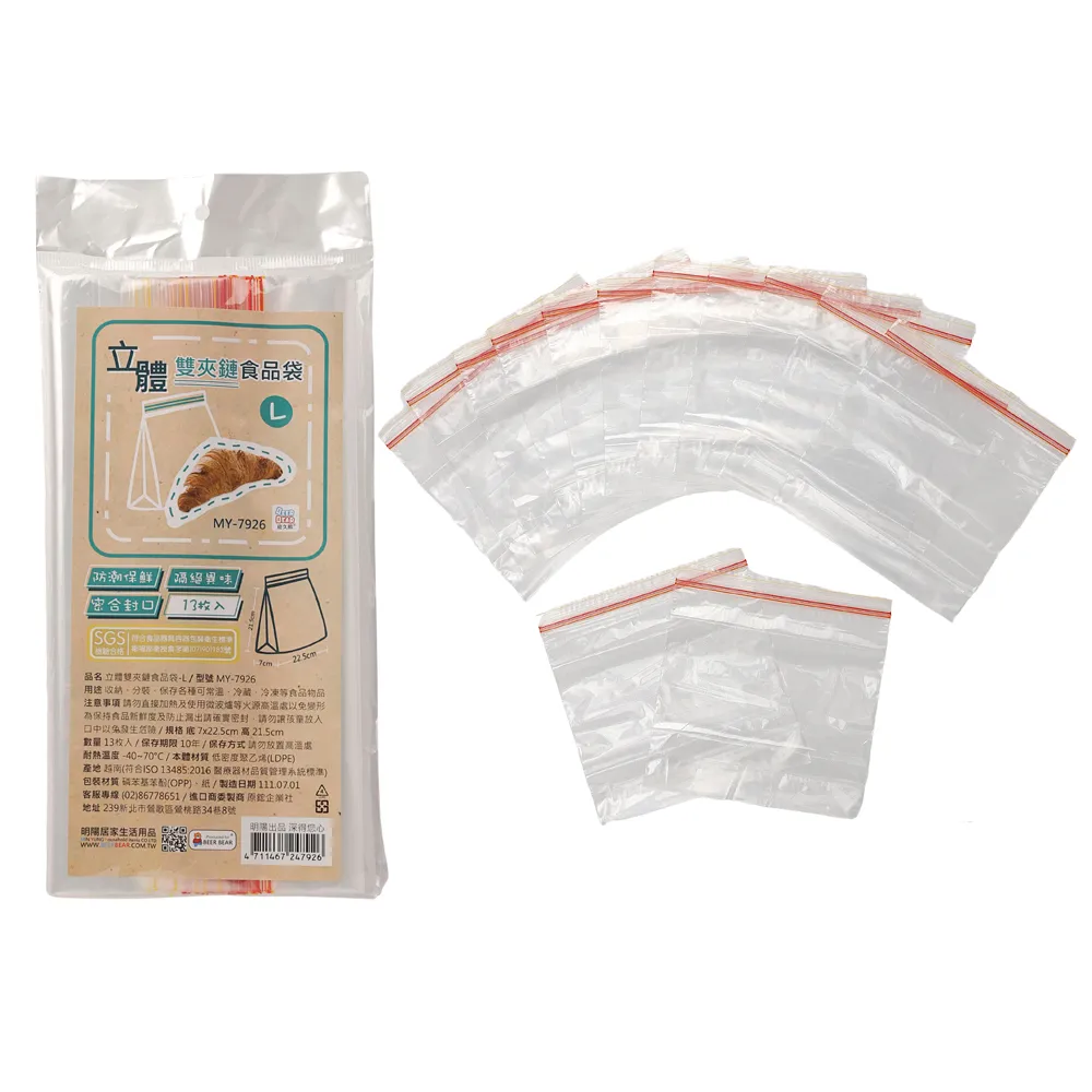 雙夾鏈立體密封袋-Mx8盒(20入/盒) 歷史價格詳細信息