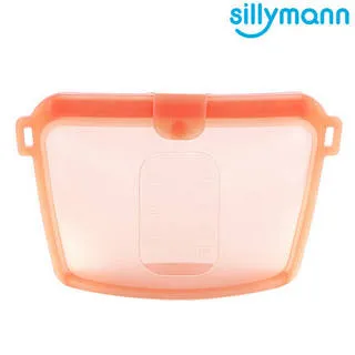 【韓國sillymann】100%鉑金矽膠密封袋2入組-350ml*1+700ml*1(可用於烹飪加熱可保鮮存放可沸水高溫清潔消毒) 歷史價格詳細信息