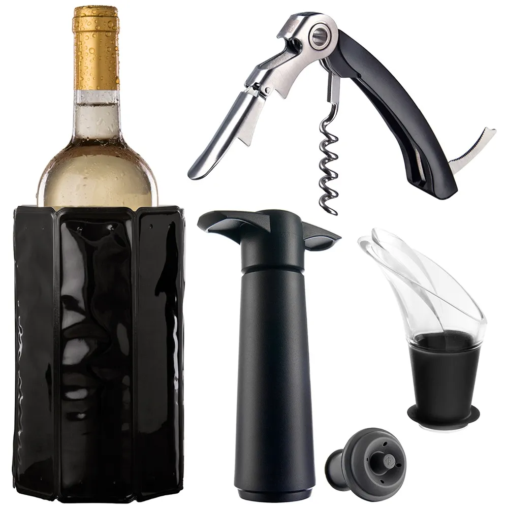 《Vacu Vin》軟冰桶+開酒瓶塞注酒抽真空組(黑) 歷史價格詳細信息