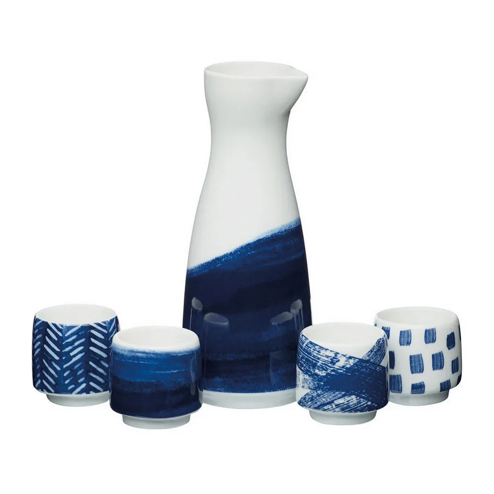 【KitchenCraft】清酒壺+酒杯4件  / 分酒器 聖誕 耶誕 交換禮物 禮品 年末送禮 歷史價格詳細信息