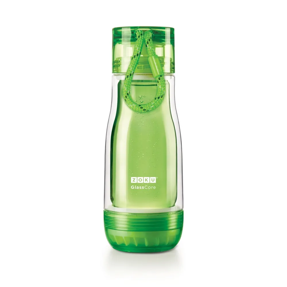 ZOKU繽紛玻璃雙層隨身瓶(475ml) - 綠色 歷史價格詳細信息