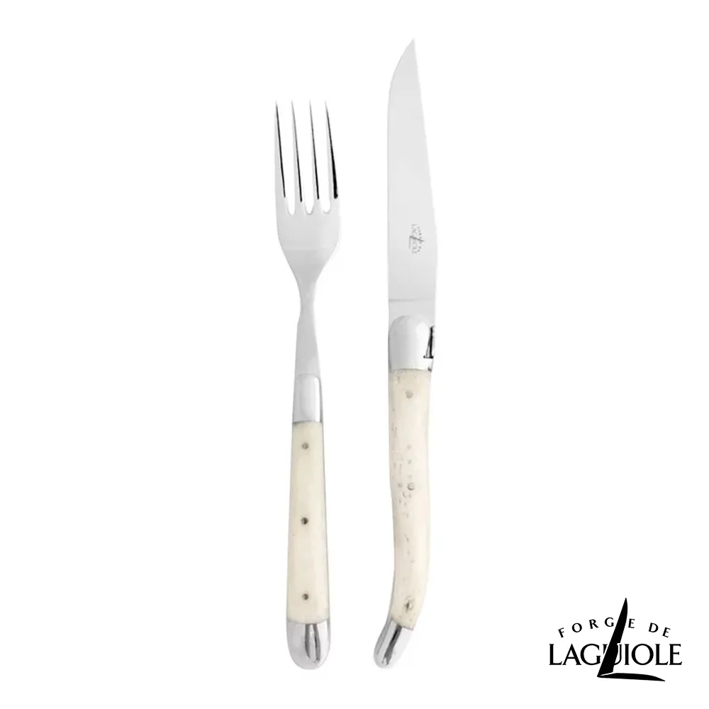 Forge de Laguiole 頂級手工紫羅蘭色耐力纖維牛排刀叉禮盒組-亮面 歷史價格詳細信息