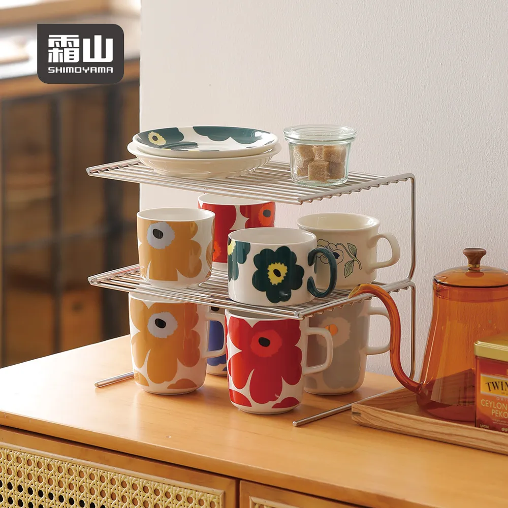 【日本霜山】304不鏽鋼直立式鍋蓋/鍋具收納架 歷史價格詳細信息