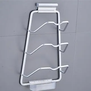 免打孔太空鋁 扇形/長形 單層置物  黑色銀色 無痕免釘 多功能收納架 廚房衛浴置物架 歷史價格詳細信息