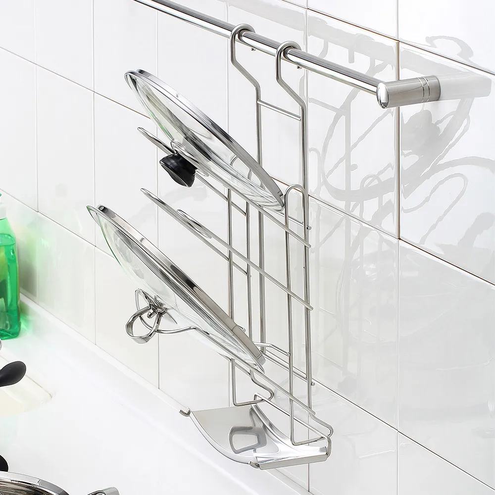 【生活采家】台灣製SUS304壁掛鍋蓋架(附集水盤)#27029T 歷史價格詳細信息