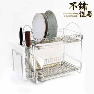 【不鏽佳居】304不鏽鋼雙層轉角置物架 歷史價格詳細信息