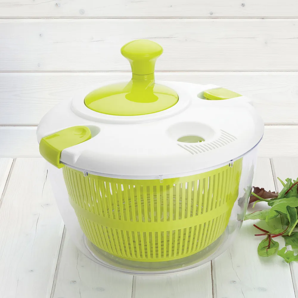 蔬菜脫水器 手轉蔬果沙拉濾水籃 離心甩乾洗菜瀝水機 【3L】 歷史價格詳細信息