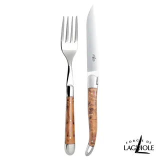Forge de Laguiole 頂級手工南柏木牛排雙刀禮盒組-亮面 歷史價格詳細信息
