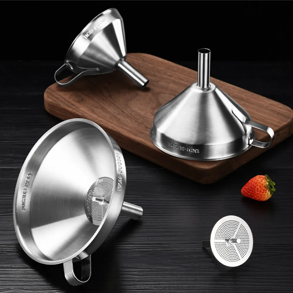 PUSH!餐廳廚房用品304不銹鋼濾油壺2000ML帶蓋過濾防漏倒油瓶濾油隔油壺D304-1 歷史價格詳細信息