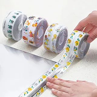 防霉防水廚房水槽浴室接縫膠條馬桶墻角線膠貼美縫2卷 歷史價格詳細信息