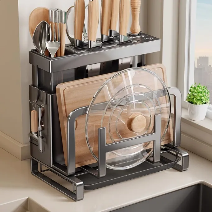 鍋蓋架瀝水盤 鍋蓋架 帶接水盤鍋蓋架 廚房收納 歷史價格詳細信息