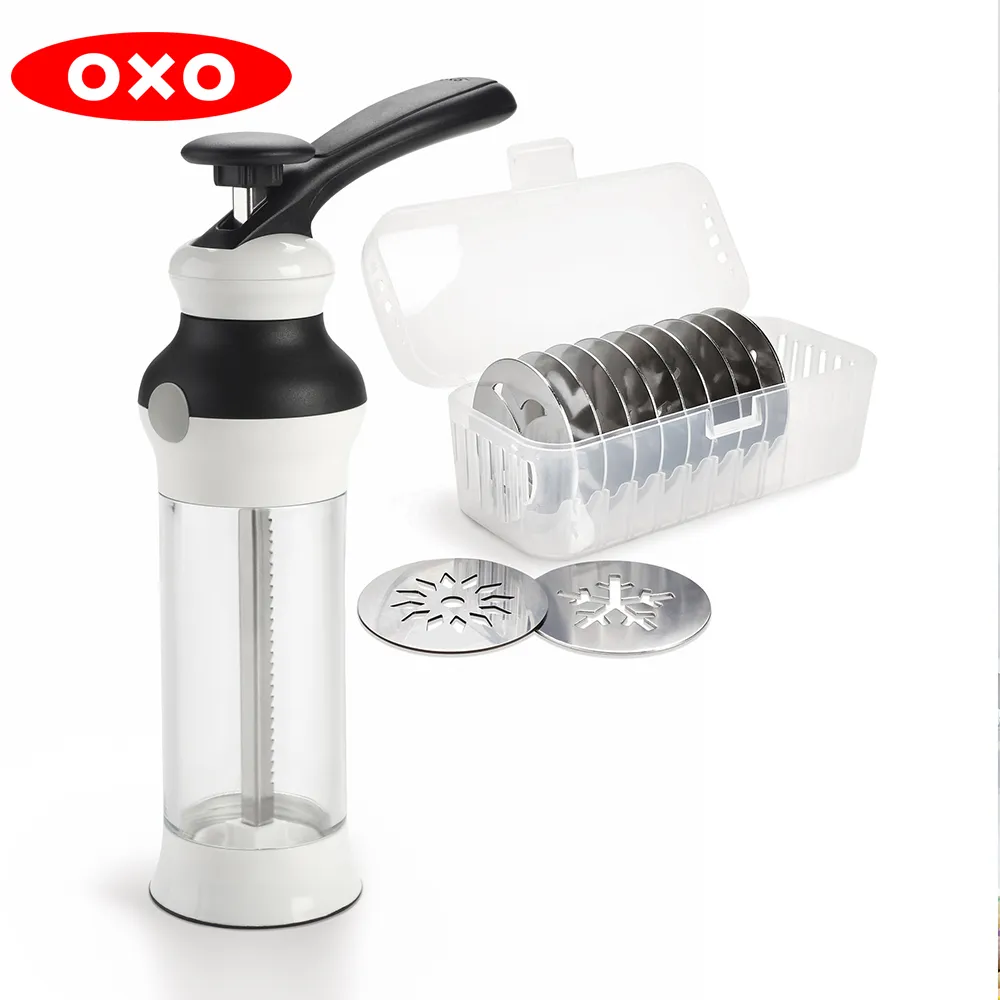 OXO 餅乾擠壓器烘焙3件組(餅乾擠壓器+止滑攪拌盆-2.8L+刮刀-小) 歷史價格詳細信息