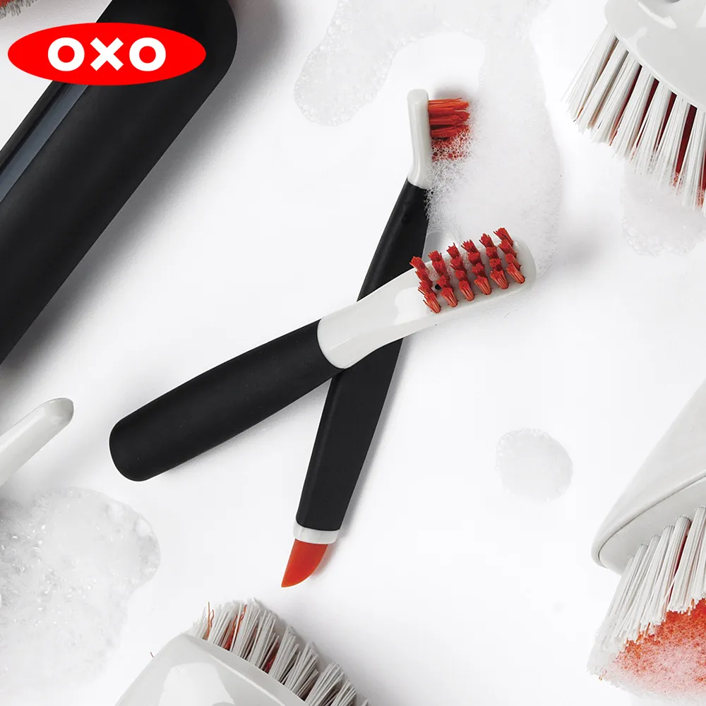 【OXO】隙縫頑垢清潔組 清潔刷 隙縫刷 浴室清潔 流理臺清潔 廁所清潔 清潔用具 打掃用具 縫隙刷 清潔用品 掃具 歷史價格詳細信息
