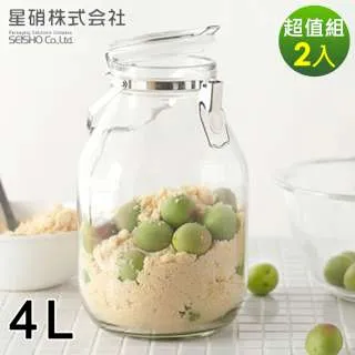 【日本星硝】日本製醃漬/梅酒密封玻璃保存罐1L 歷史價格詳細信息