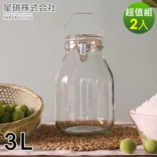 【日本星硝】日本製醃漬/梅酒密封玻璃保存罐1L 歷史價格詳細信息