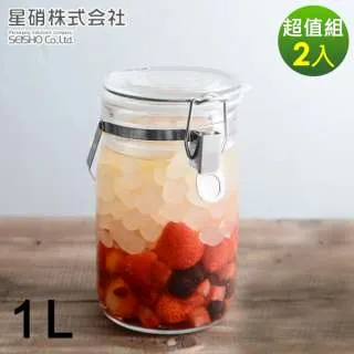 【日本星硝】日本製醃漬/梅酒密封玻璃保存罐1L 歷史價格詳細信息