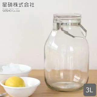 【日本星硝】日本製醃漬/梅酒密封玻璃保存罐1L 歷史價格詳細信息