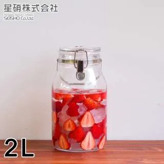 【日本星硝】日本製醃漬/梅酒密封玻璃保存罐1L 歷史價格詳細信息
