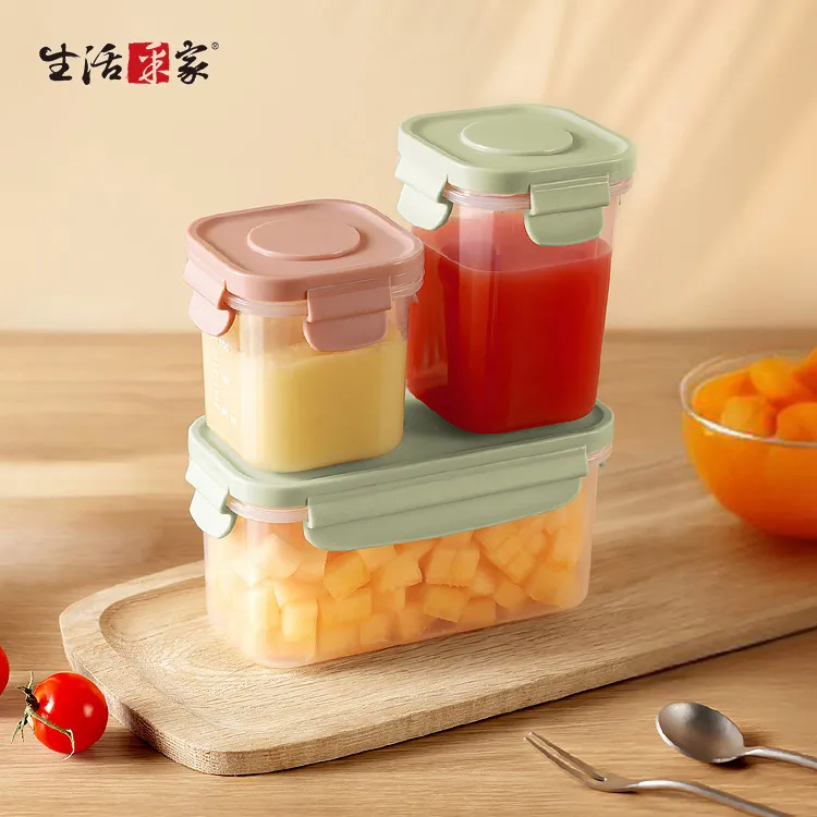 【生活采家】自帶冰磚 密封保鮮罐 300ml(二色隨機) 歷史價格詳細信息