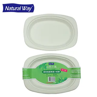 自然風環保植纖橢圓小紙盤-10入 歷史價格詳細信息