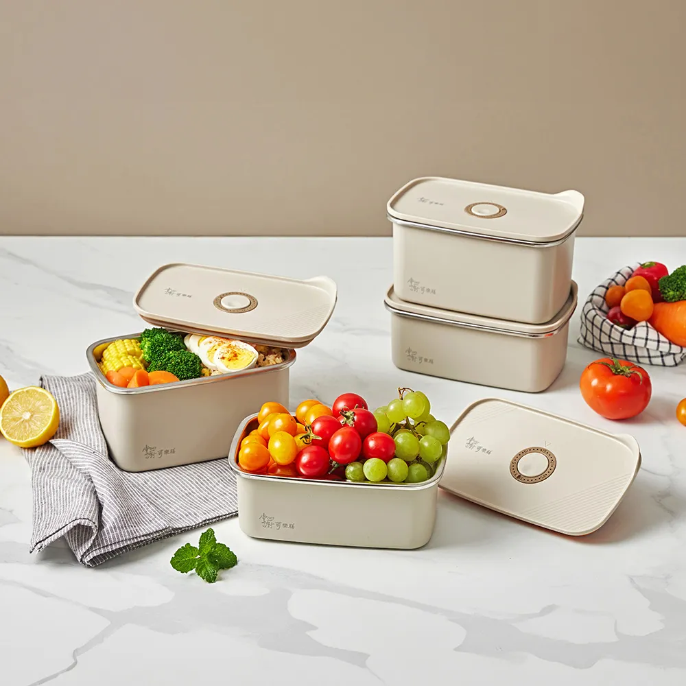 掌廚可樂膳 無印304不鏽鋼保鮮盒1100ml 兩入組 歷史價格詳細信息