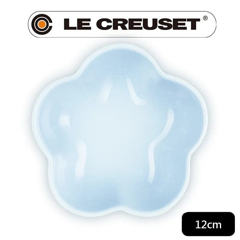 【Le Creuset】瓷器花型盤-小-12cm(藍鈴紫/蛋白霜/水手藍 3色選1) 歷史價格詳細信息