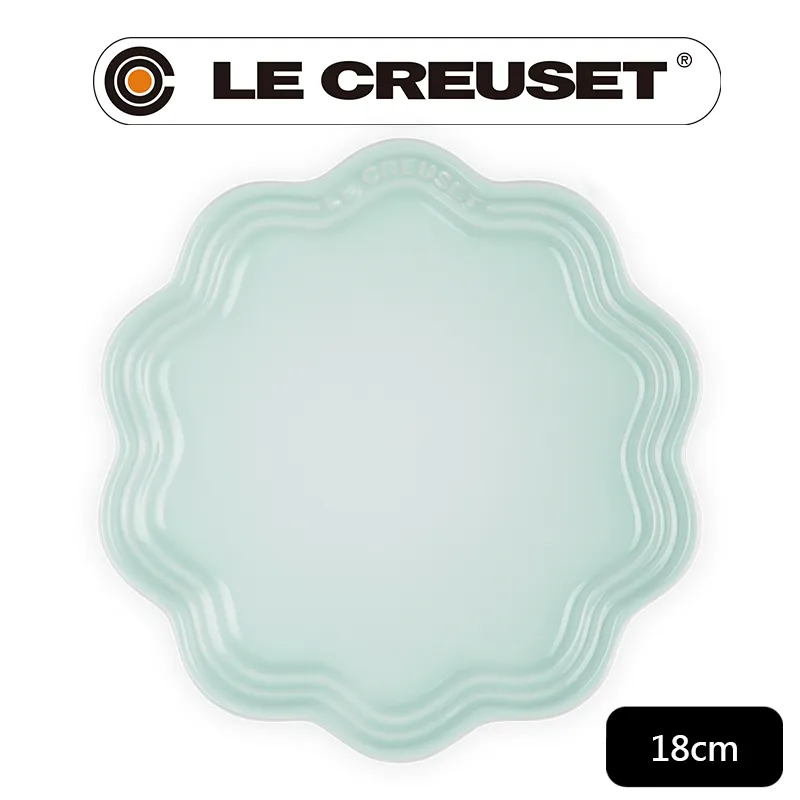 【Le Creuset】瓷器蕾絲花邊盤 18cm(薰衣草) 歷史價格詳細信息