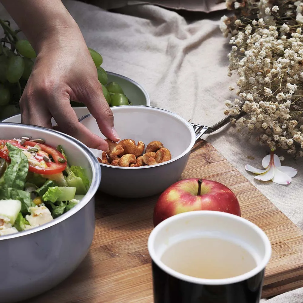 【JIA品家】賞味 琺瑯不鏽鋼餐盤20cm （摩卡咖啡/燕麥灰）｜日本設計師柴田文江 歷史價格詳細信息