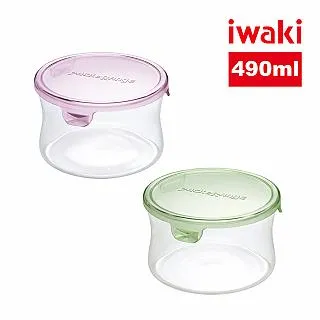 【iwaki】日本耐熱玻璃圓形微波保鮮盒380ml(粉色) 歷史價格詳細信息