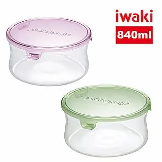 【iwaki】日本耐熱玻璃圓形微波保鮮盒380ml(粉色) 歷史價格詳細信息