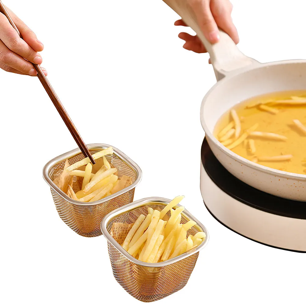 油炸鍋不銹鋼日式雪平鍋 家用小炸鍋小鍋 炸薯條炸雞天婦羅多功能 歷史價格詳細信息