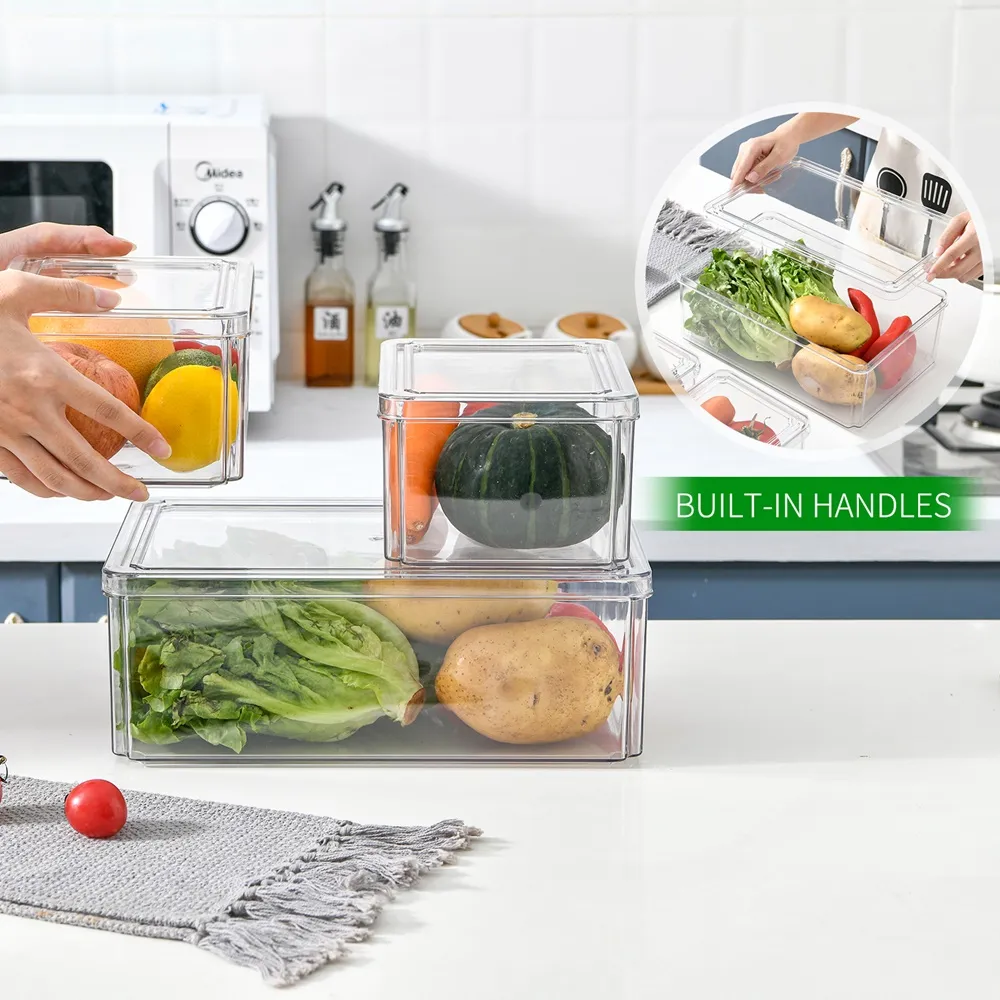 鮮立康 食品級升級後加厚冰箱收納保鮮盒食材收納盒1組五入 歷史價格詳細信息