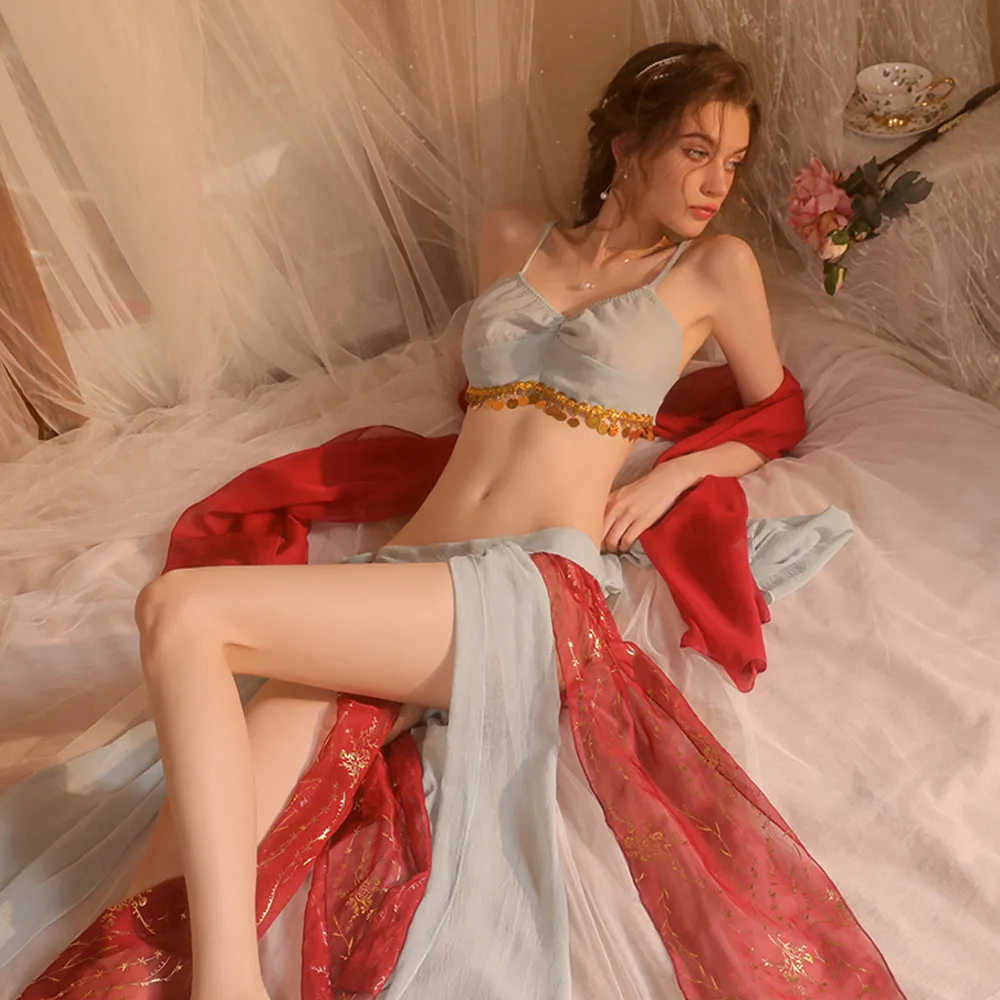 敦煌飛天舞蹈演出服男款羅漢菩薩金剛沙漠西域風情性感影樓寫真 歷史價格詳細信息