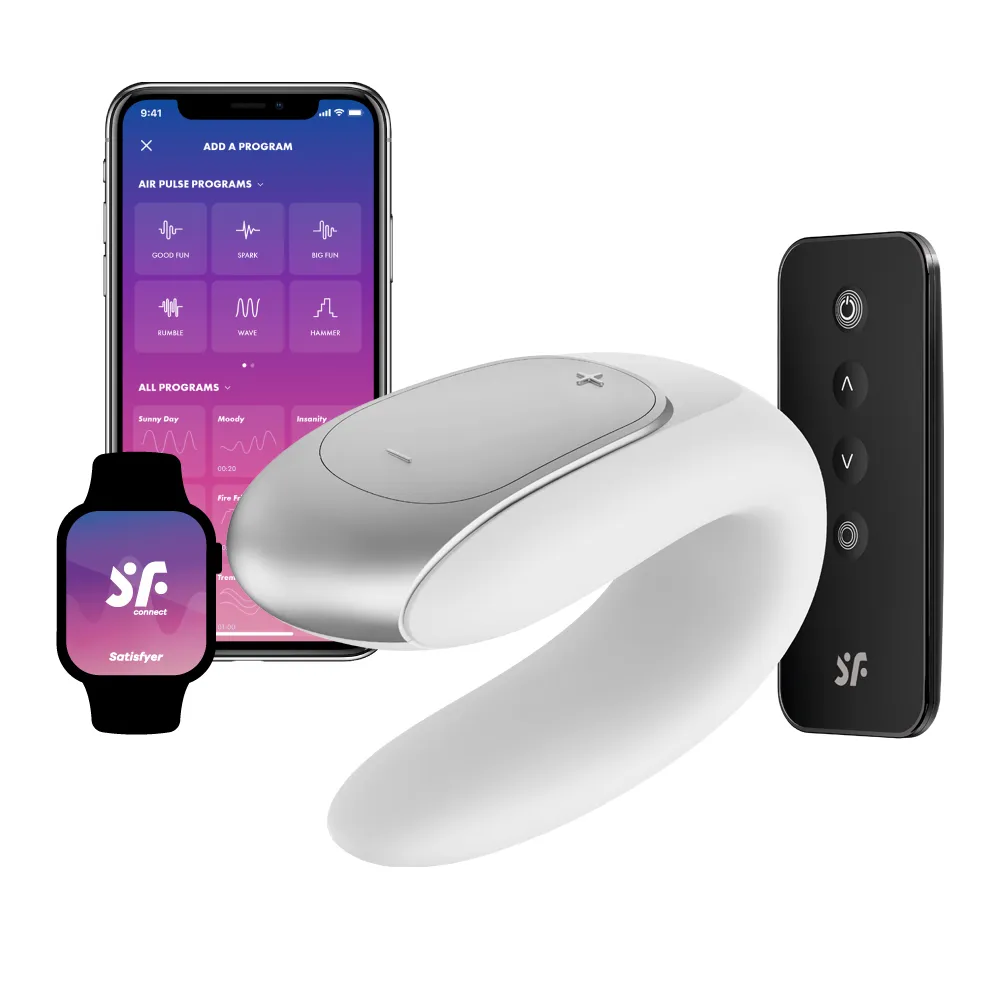 德國 Satisfyer Double Fun 智能遙控雙人 共震器 黑色 情趣 情趣精品 歷史價格詳細信息