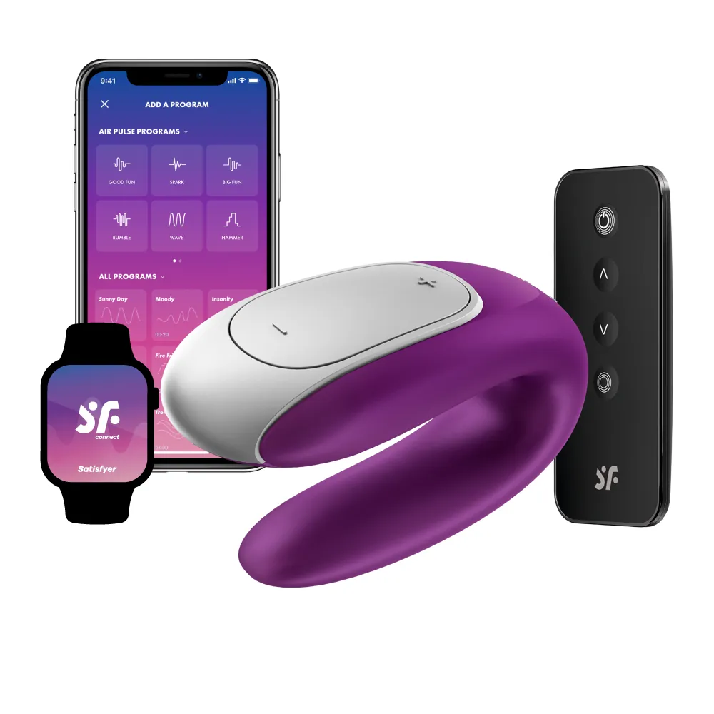 德國 Satisfyer Double Fun 智能遙控雙人 共震器 黑色 情趣 情趣精品 歷史價格詳細信息