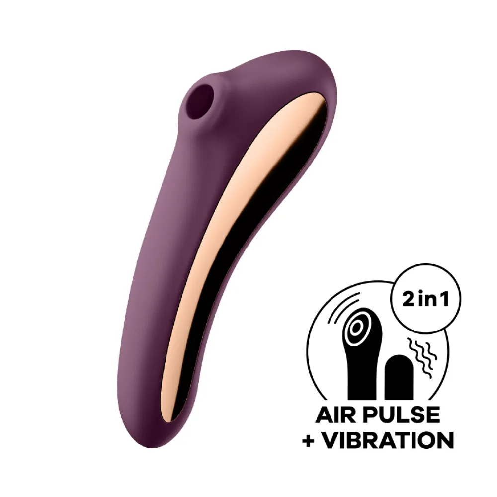 德國 Satisfyer Dual Kiss 陰蒂 吸吮+震動 黑色 按摩棒 情趣 情趣精品 歷史價格詳細信息