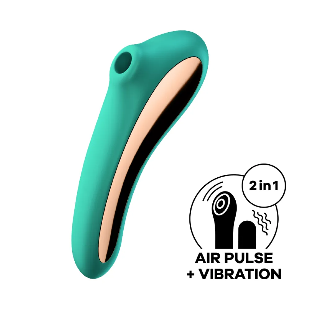 德國 Satisfyer Dual Kiss 陰蒂 吸吮+震動 黑色 按摩棒 情趣 情趣精品 歷史價格詳細信息