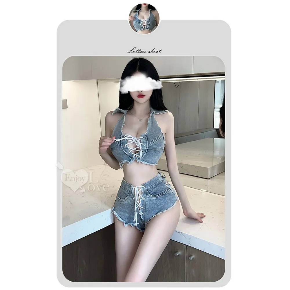 【亞柏林】情趣牛仔 毛毛鬚邊鬆緊彈力蜜桃臀率性比基尼兩件組(535981-1) 歷史價格詳細信息