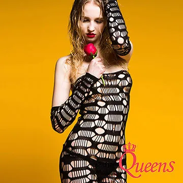 【歐美Queens】情趣內衣吊帶包臀短裙鏤空性感網格連身連體網衣(QK544) 歷史價格詳細信息