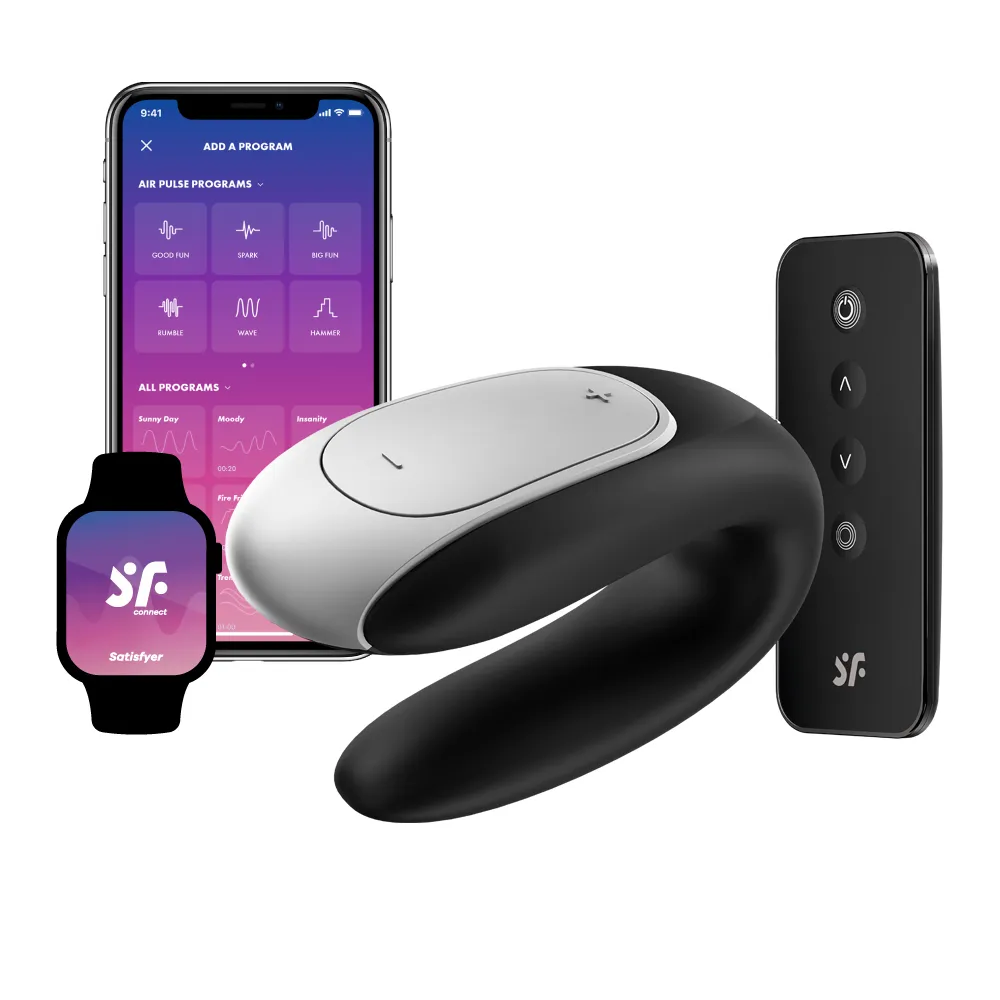 德國 Satisfyer Double Fun 智能遙控雙人 共震器 黑色 情趣 情趣精品 歷史價格詳細信息