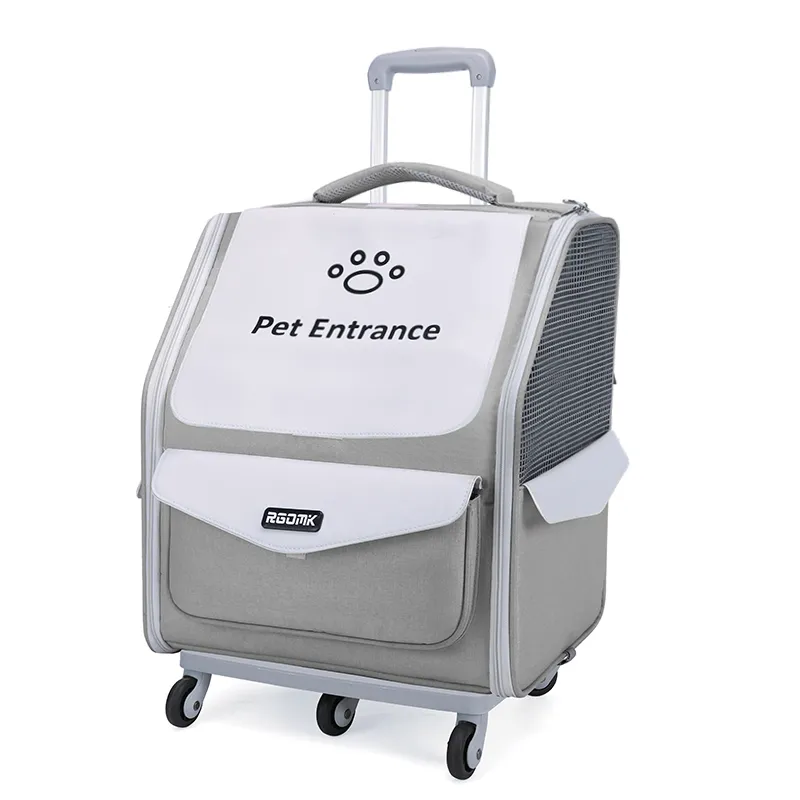 寵物貓咪外出拉桿包高顏值新款便攜狗拉桿箱小推車大容量雙肩貓包 歷史價格詳細信息