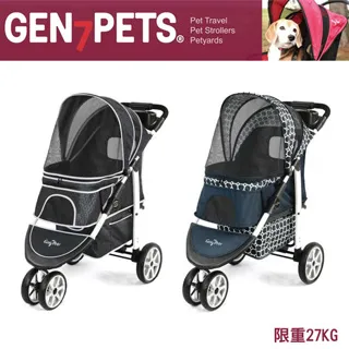 【Gen7pets】摩納哥寵物推車(黑色幾何圖) 耐重27kg 遮陽棚 手推車 手拉車 拉桿車 拉桿箱 外出推車 歷史價格詳細信息