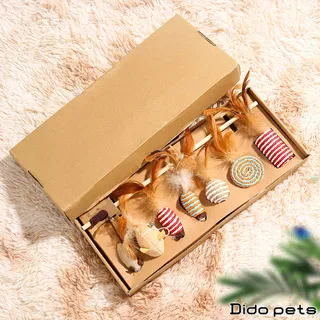 【Dido Pets】貓咪逗貓玩具豪華大禮包-7件組(PT011) 歷史價格詳細信息