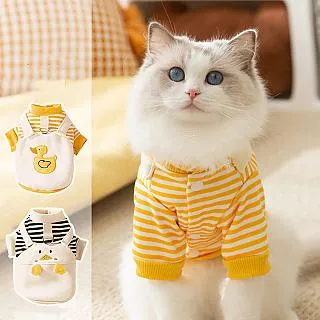 狗狗貓咪衣服自帶牽引扣刺小熊繡絨貓咪小狗衣物2件組 歷史價格詳細信息