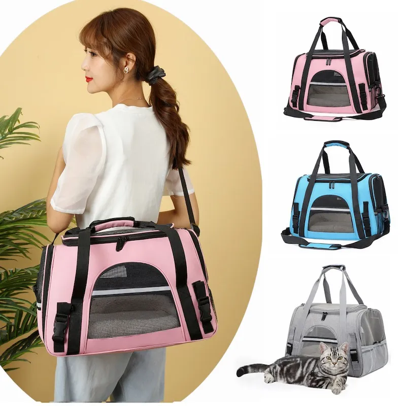 透氣寵物外出包-灰/單肩背包/外出袋/貓包包/狗包包/提袋/寵物用品外出 歷史價格詳細信息