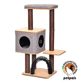 美國Petpals《質感療癒雙洞遊憩跳台-3層 PP-18502》貓跳台/跳台/貓窩/貓抓柱〔李小貓之家〕 歷史價格詳細信息