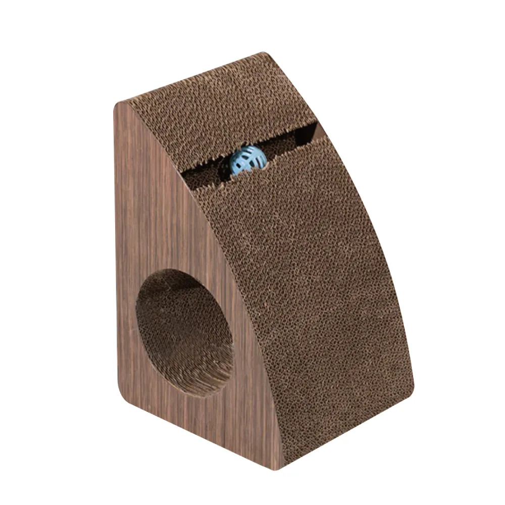 貓抓板 三角形凹槽 帶鈴鐺貓抓板 鈴鐺球 瓦楞紙貓抓板 貓咪抓板 磨甲抓板 貓玩具 現貨 歷史價格詳細信息